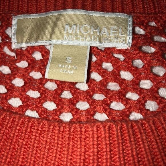 MICHEAL KORS  knitted  coral sweater size S - Picture 5 of 8